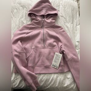 Lululemon light pink scuba with hoodie size xs/s